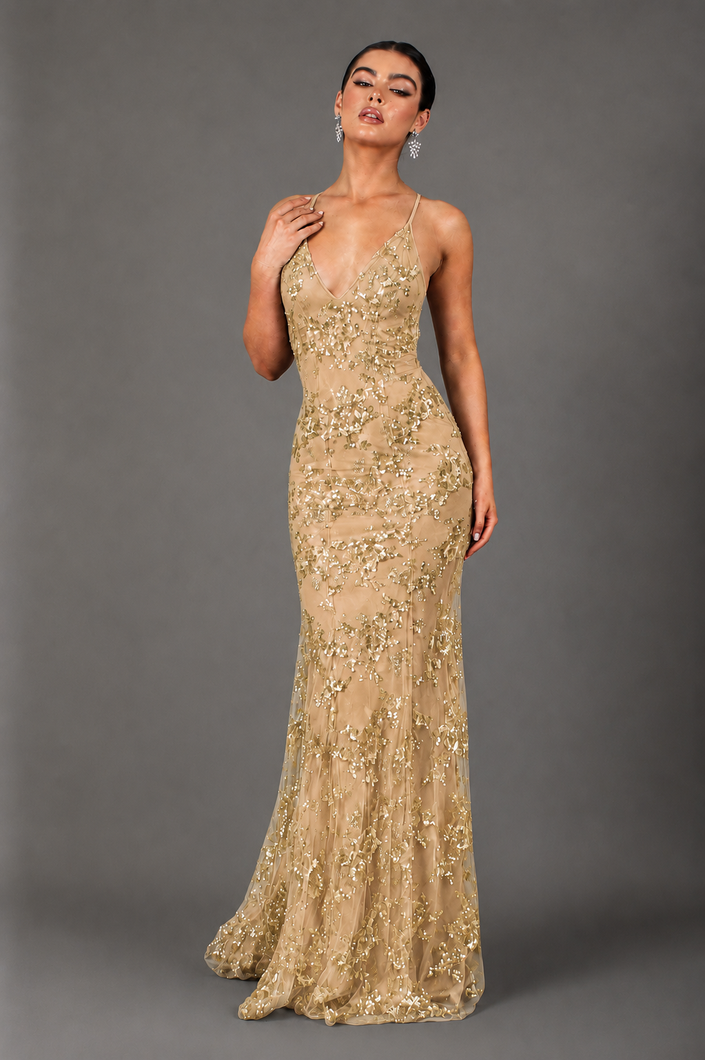 Robe Longue à Paillettes