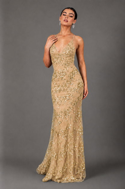 Robe Longue à Paillettes