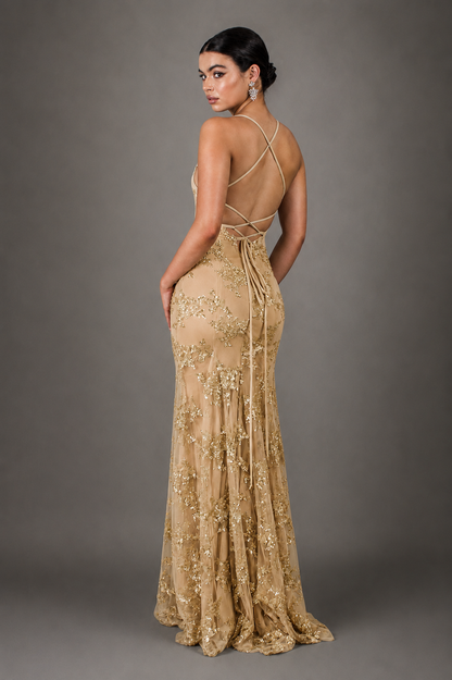 Robe Longue à Paillettes