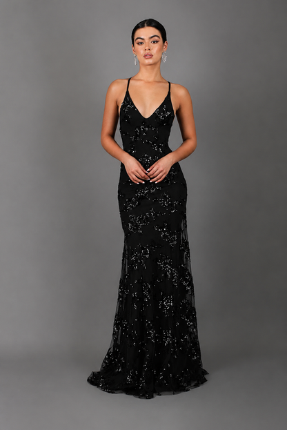 Robe Longue à Paillettes