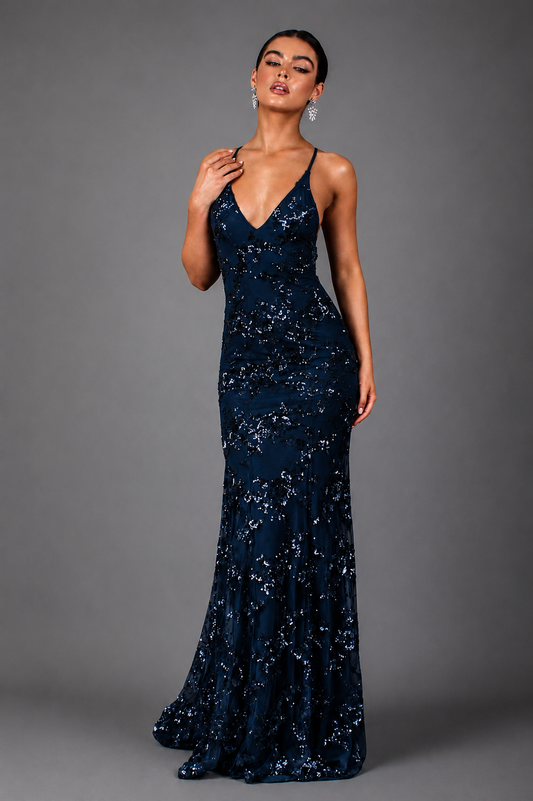 Robe Longue à Paillettes