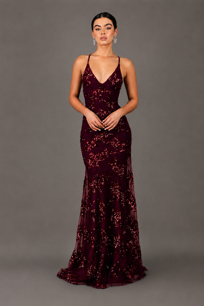 Robe Longue à Paillettes