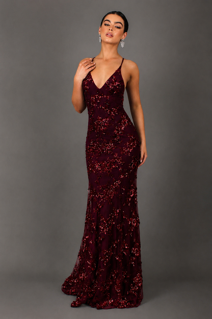 Robe Longue à Paillettes