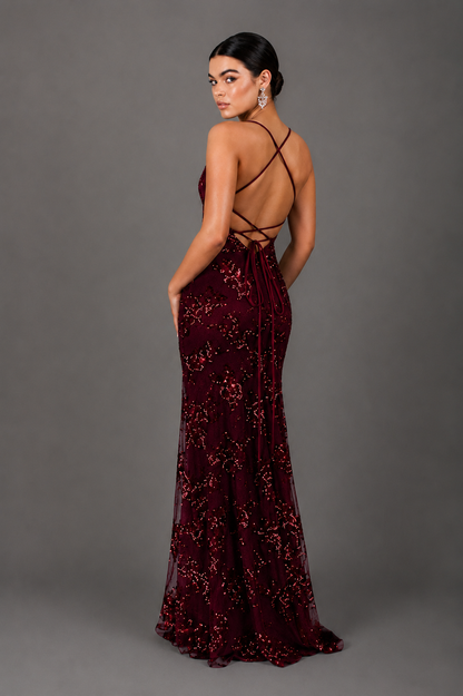 Robe Longue à Paillettes